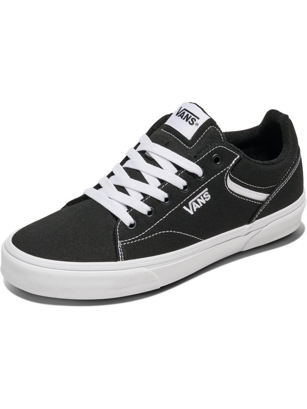 Men's Black White Running Breathable No Heel Round Toe Charged Assert Sneaker